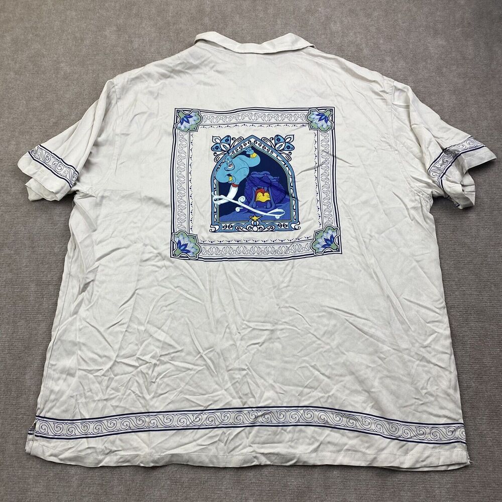 Disney Our Universe Mens Alladin Cave of Wonders Shirt Woven Button-Up XXL Rayon